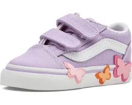 Детские кеды Old Skool V Butterfly с застежкой на липучках от Vans