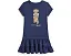 Платье детское ярусное Polo Ralph Lauren из хлопка с мишкой