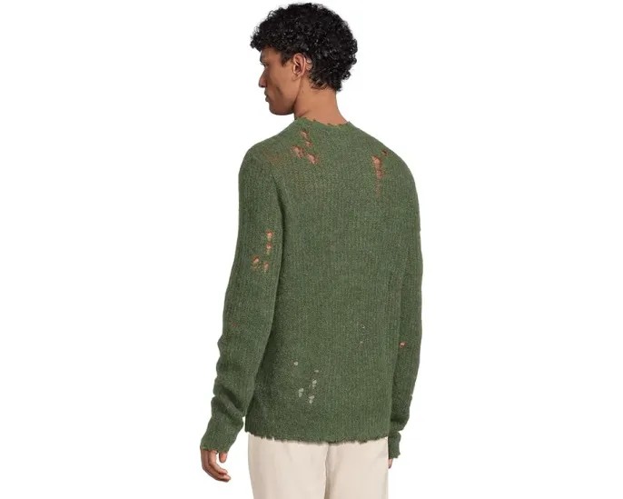 Свитшот Bleaker Crew от AllSaints с круглым вырезом и открытой резинкой