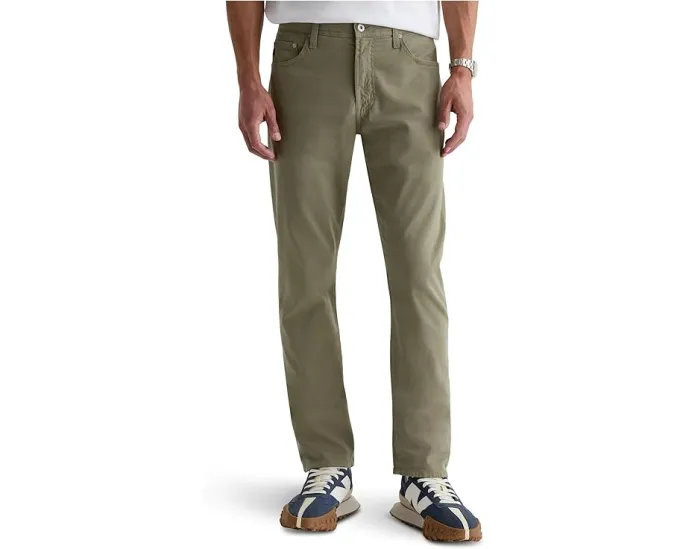 Брюки AG Jeans Everett Slim Straight с зауженным силуэтом из денима с эластаном