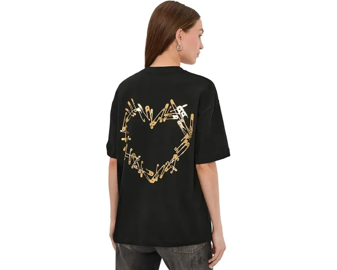 Футболка AllSaints Cora Etta Tee с принтом в виде сердца
