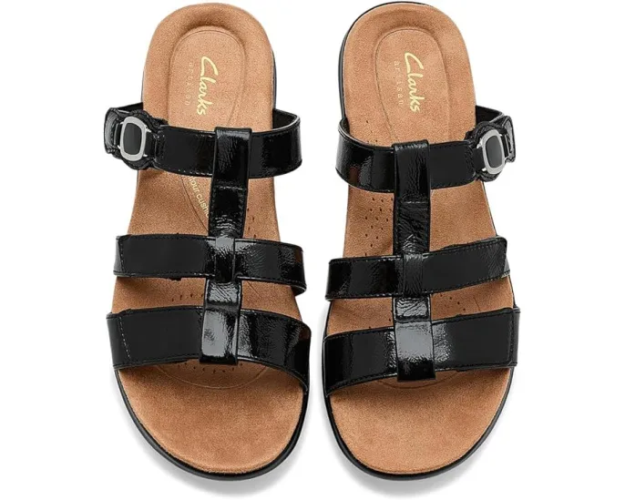 Сандалии Clarks Kitly Pearl с ремешками на липучке и текстильной подкладкой