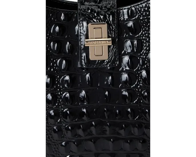 Сумка Brahmin Fallon Slim Shoulderbag через плечо с поворотным замком и карманами