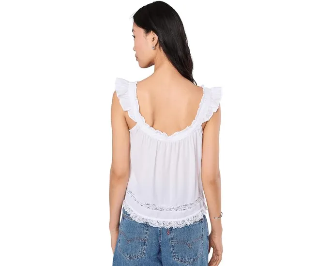 Топ Free People Mabel с рюшами и застежкой на пуговицах