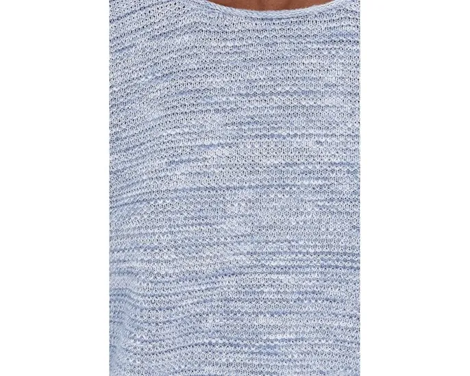 Укороченный свитер Eileen Fisher Petite с круглой горловиной из органического хлопка и льна