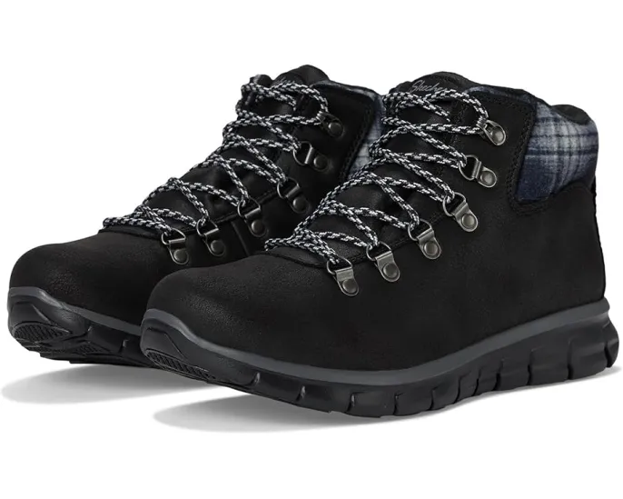 Ботинки Skechers Synergy Plaid Mood с водонепроницаемым верхом