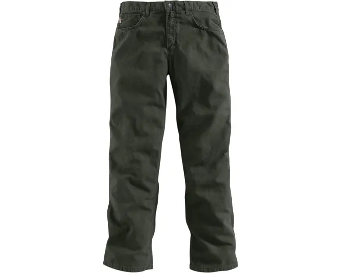 Огнестойкие свободные прямые брюки Carhartt из плотной ткани большого размера и высокого роста