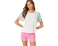 Трикотажный топ Brittan с фестончатыми рукавами от Lilly Pulitzer