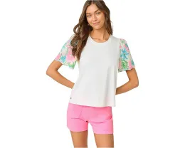 Трикотажный топ Brittan с фестончатыми рукавами от Lilly Pulitzer