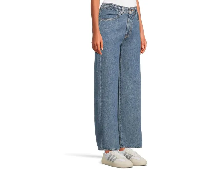 Джинсы Levi's® Premium Ribcage Wide Leg Braided с высокой талией и широкими штанинами