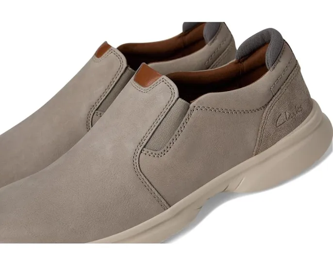Мокасины Clarks Bradley Ease из нубука с эластичной вставкой