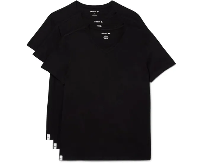 Lacoste Футболка с V-образным вырезом приталенного кроя 3 шт