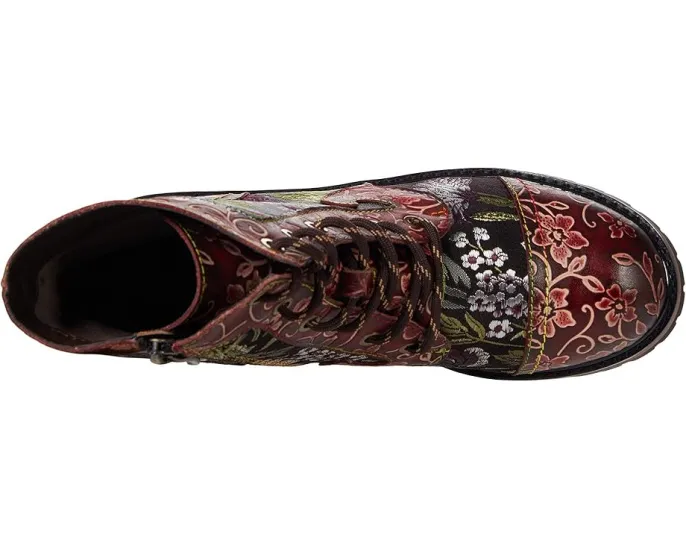 Ботильоны L'Artiste by Spring Step Fantastic с вышивкой и цветочным тиснением