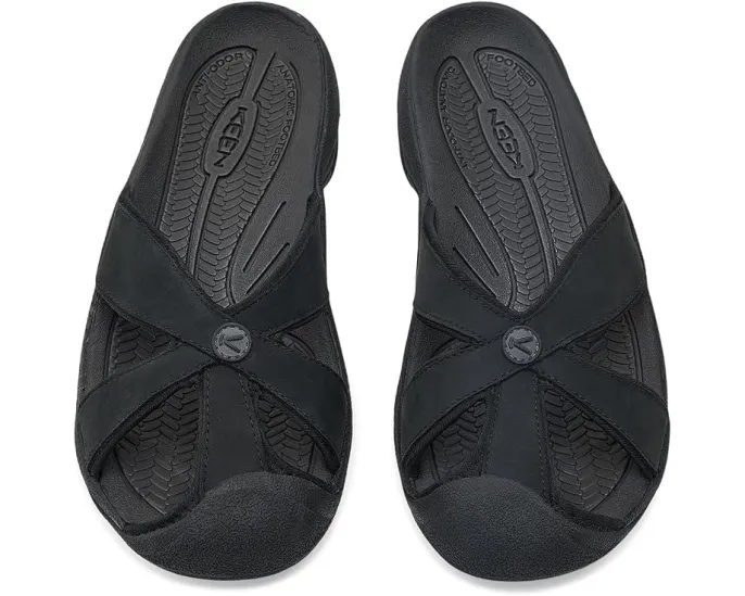 Сандалии KEEN Bali Leather Slide с защитой для пальцев и быстросохнущими ремнями