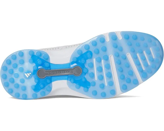 Кроссовки для гольфа Adidas MC80 без шипов с кожаным верхом и технологией Lightstrike + Boost