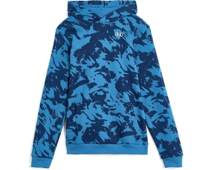Детская флисовая кофта Rival Fleece Printed Hoodie Under Armour с принтом