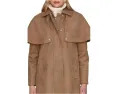 Тренч-пелерина из искусственной замши Faux Suede Cape Trench Coat от Avec Les Filles