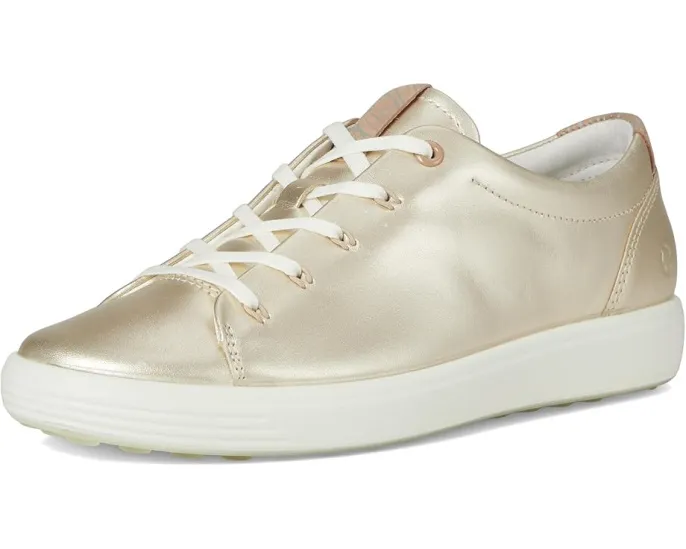 Кроссовки ECCO Soft 7 Floral из натуральной кожи с цветочным принтом