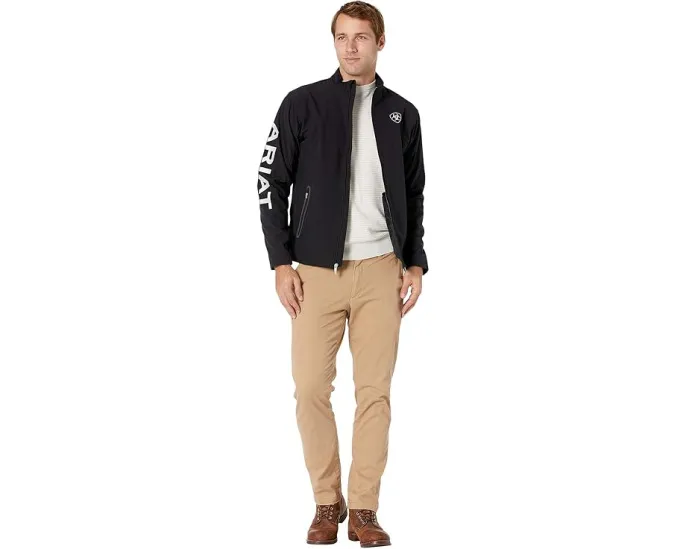 Куртка Ariat New Team Softshell с высоким воротником и карманами для рук