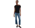 Джинсы Shy Girl High-rise Crop Flare In DAZE укороченные клеш с завышенной талией