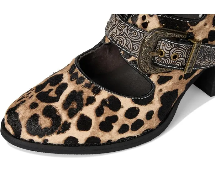 Ботинки L'Artiste by Spring Step Notched-leo с леопардовым принтом и металлическими пряжками