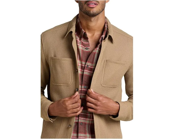 Куртка-рубашка Toad&Co Bitterroot с вафельной тканью и карманами