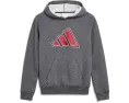 Детский худи с капюшоном Graphic Heather Fleece от Adidas с камуфляжным принтом
