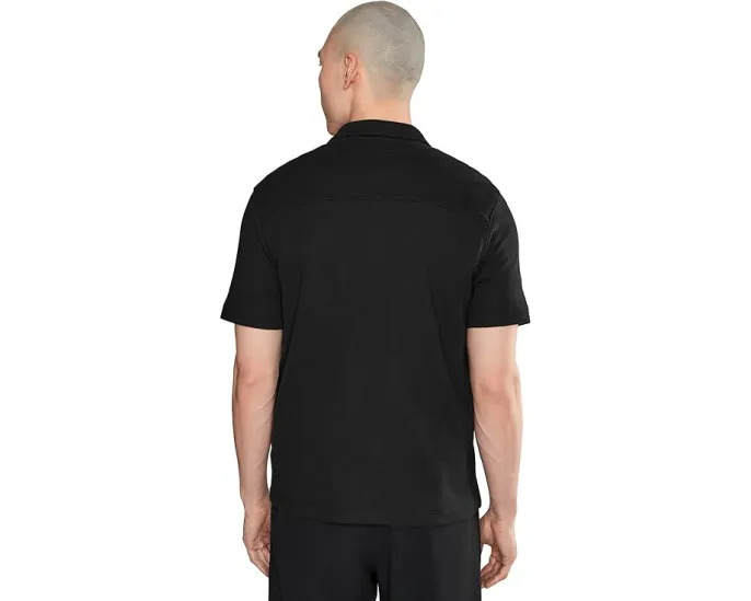 Рубашка Cabana Mesh Knit Short Sleeve от Vince черная