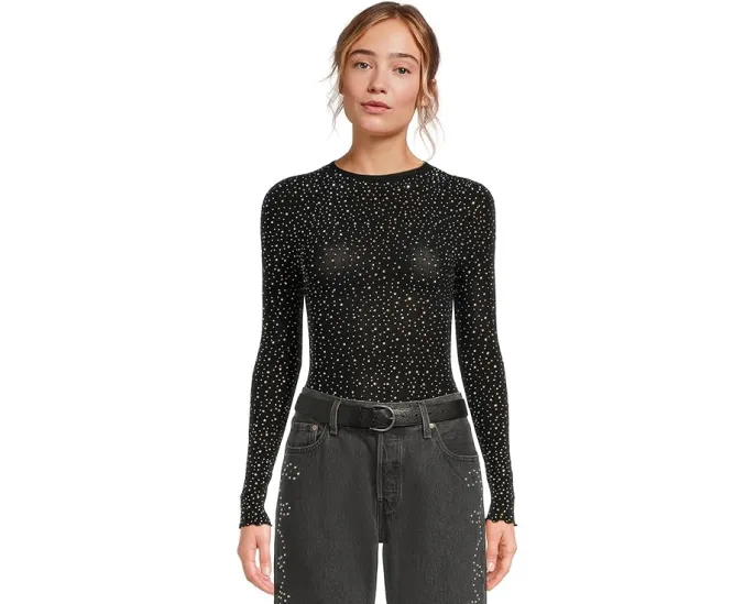 Боди Night Sky с длинными рукавами и вставками из сетки от Free People