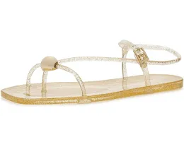 Босоножки Loeffler Randall Dana из блестящего материала с ремешками