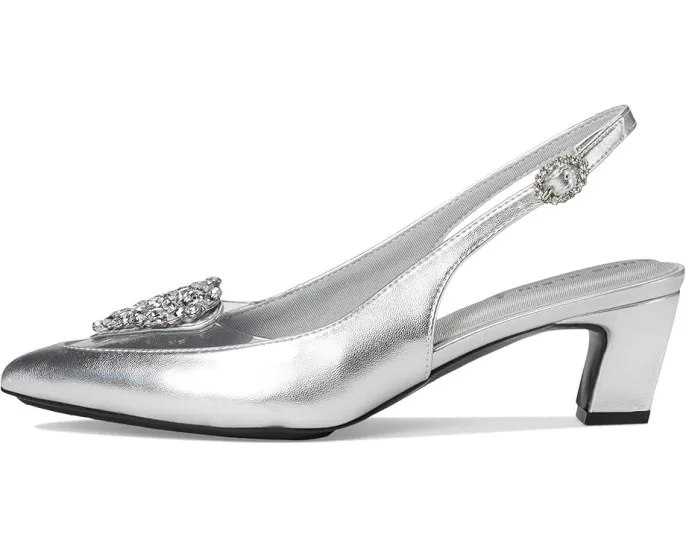 Anne Klein туфли Inviting на устойчивом каблуке с ремешком и стразами