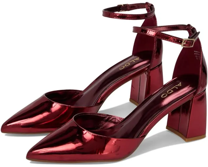 Босоножки ALDO Jan на каблуке с острым носком и ремешком на щиколотке
