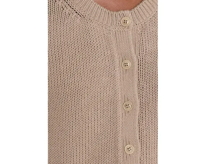 Eileen Fisher Кардиган Peruvian из хлопкового вельвета с круглым вырезом