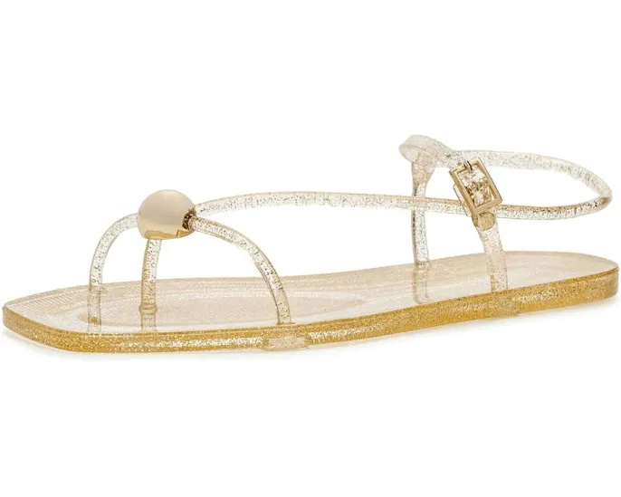 Босоножки Loeffler Randall Dana из блестящего материала с ремешками