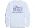 Футболка Vineyard Vines с длинным рукавом и принтом в виде флага
