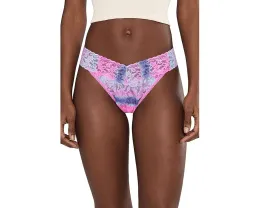 Трусы-стринги Hanky Panky Printed Signature Lace Original Rise с принтом