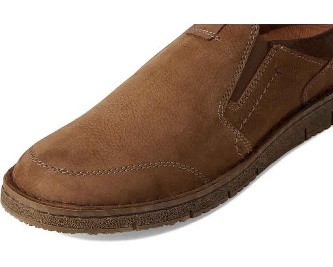 Мокасины Josef Seibel Ruben 03 из нубука с ручной строчкой