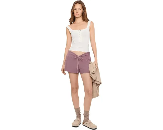 Шорты для сна Free People Staycation из мягкой легкой ткани с эластичным поясом