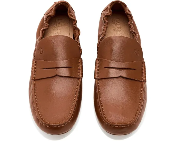 Lauren Ralph Lauren Лоферы Wynnie Leather Drivers коричневые