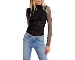 Боди Free People On My Way из мягкого сетчатого материала