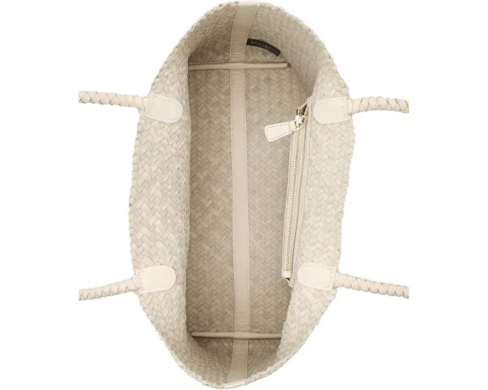 Madewell Кожаная сумка-тоут Handwoven Leather Tote с плетеным дизайном