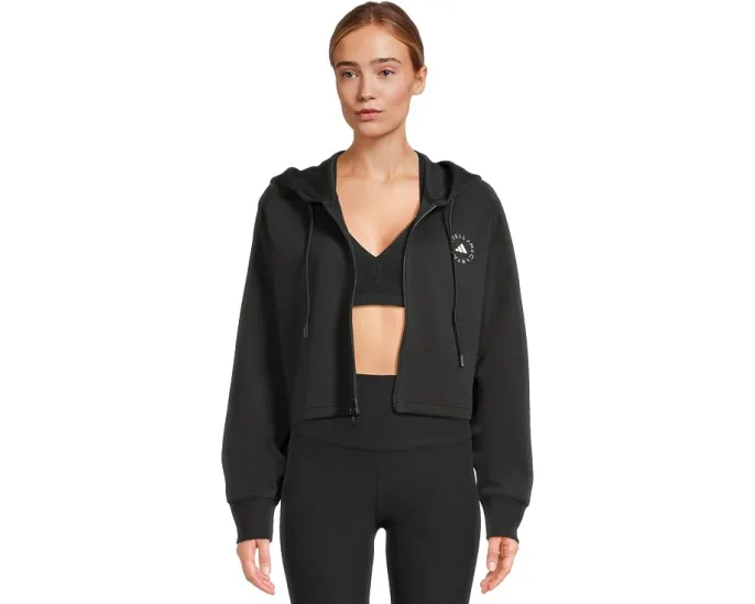 Кроп-худи adidas by Stella McCartney из органического хлопка