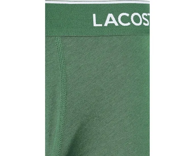 Набор из 5 трусов Lacoste 5-Pack Logo Trunks с брендированным поясом