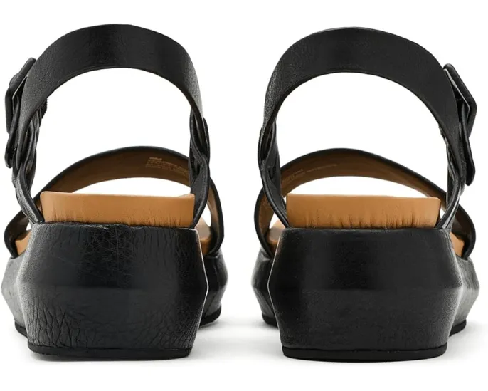 Kork-Ease сандалии Hallie на платформе с итальянской кожей и регулируемой пряжкой