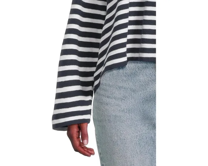 Madewell Long Sleeve Easy Tee с рельефным узором и удлиненными рукавами