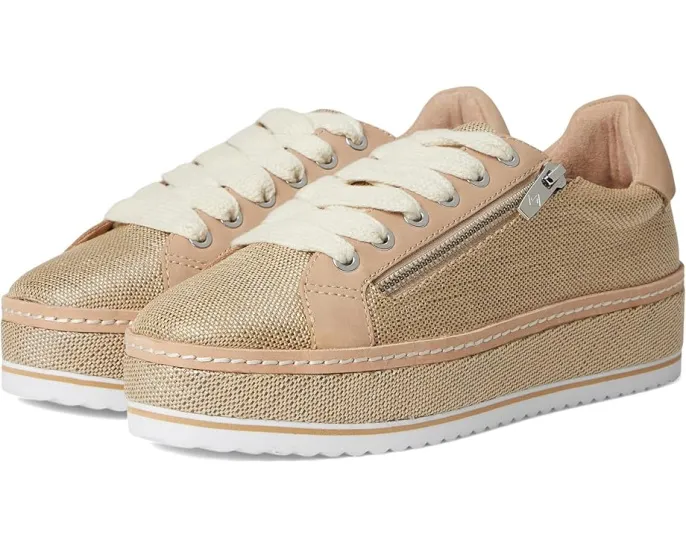 Кроссовки Donald Pliner Dew из мягкой кожи и рафии на платформе с памятью формы