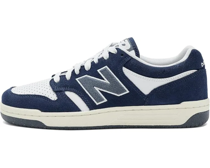 Кроссовки New Balance BB480L v1 с кожаным верхом и резиновой подошвой