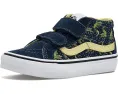 Кроссовки Vans Kids SK8 Mid Reissue V с верхом из замши и холста на липучках