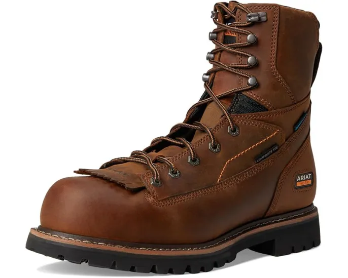 Водонепроницаемые рабочие ботинки Ariat Longview Shock Shield 8 дюймов (20.32 см) с композитным подноском