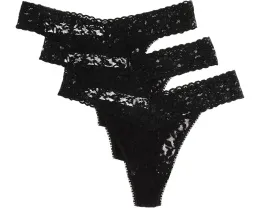 Набор из 3 стрингов Hanky Panky с классической посадкой и хлопковой ластовицей